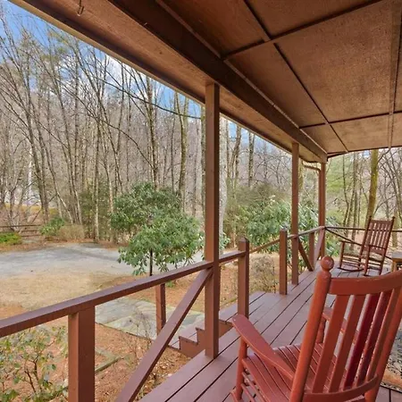 Picturesque Riverside Cabin With Fireplace And Porch